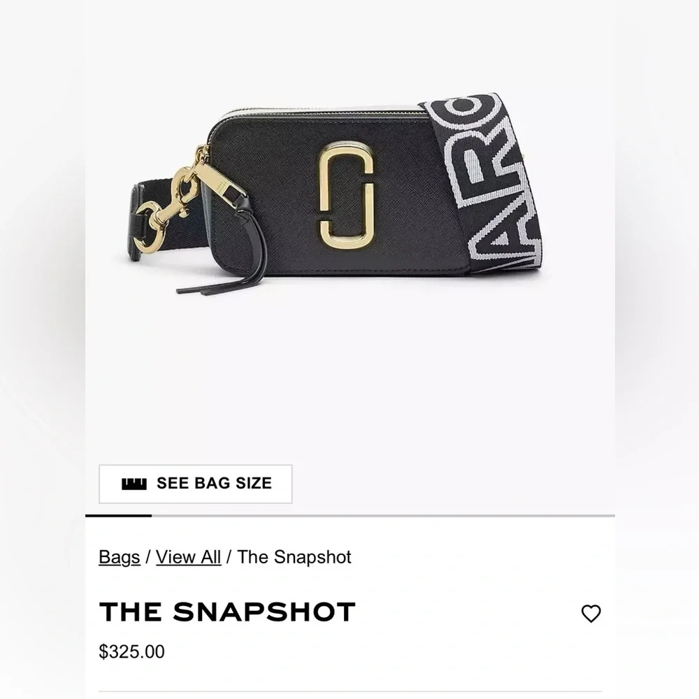 Marc Jacobs The Snapshot...$325 in store/online